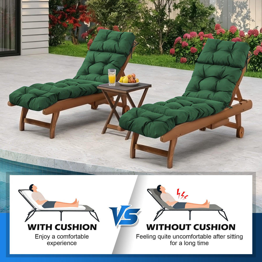 IASEAHK cushion on poolside lounger illustrating outdoor comfort and water resistance
