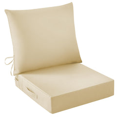 IASEAHK front view of light khaki cushion set showing fit and style benefit