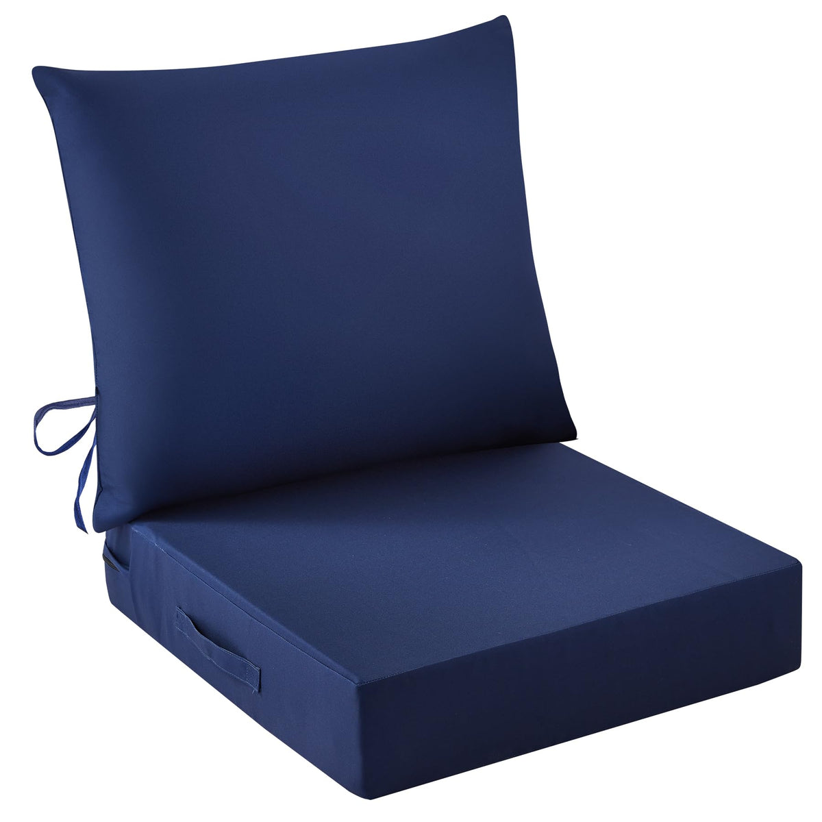 IASEAHK front view of navy cushion set showing neat fit and protection