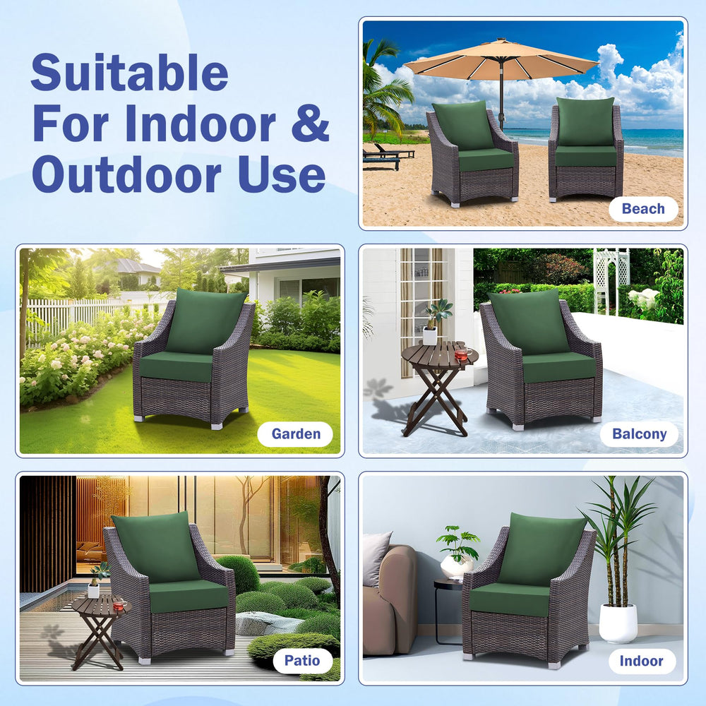 IASEAHK cushions in outdoor dining scene enhancing patio comfort and style