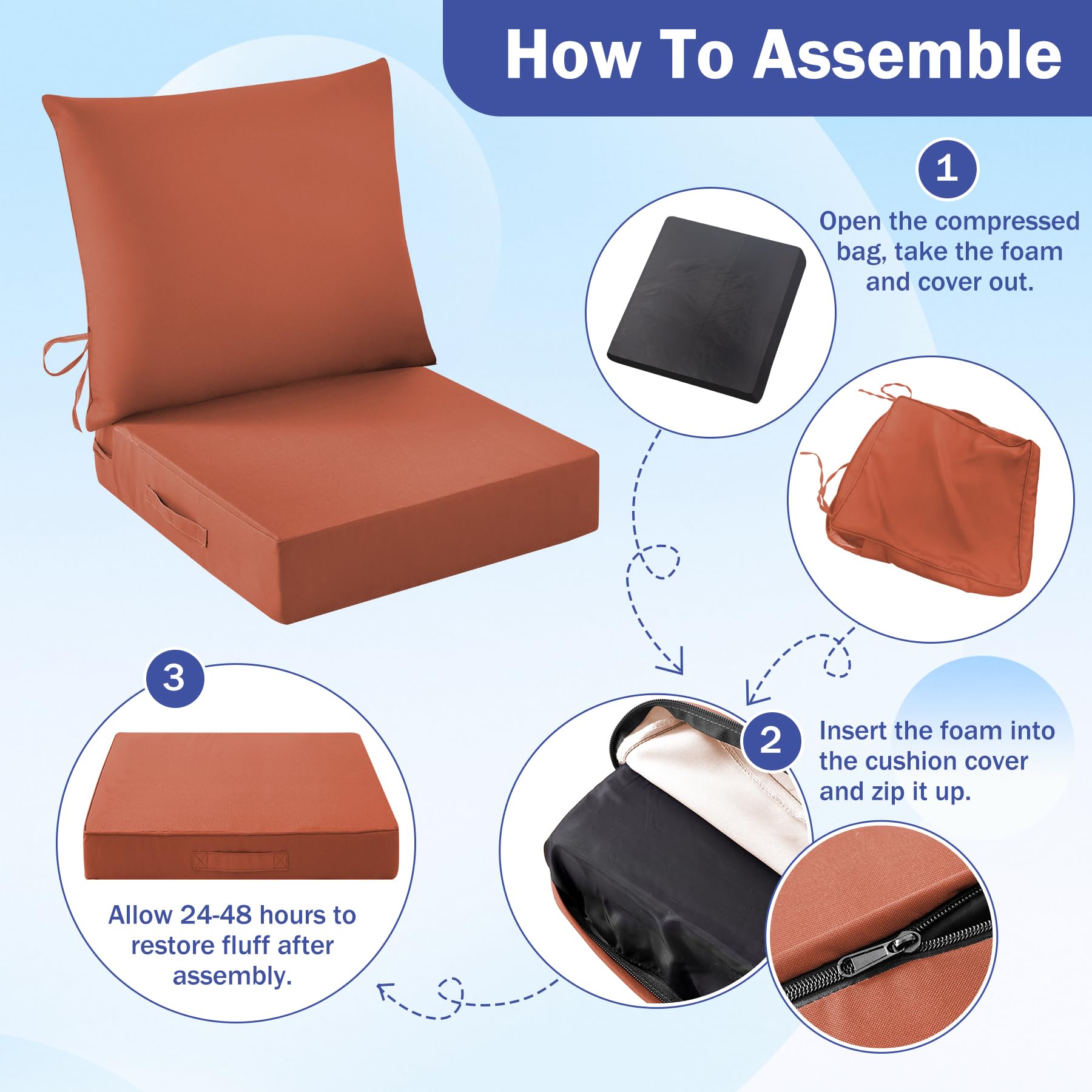 IASEAHK removable cover being machine washed for easy care