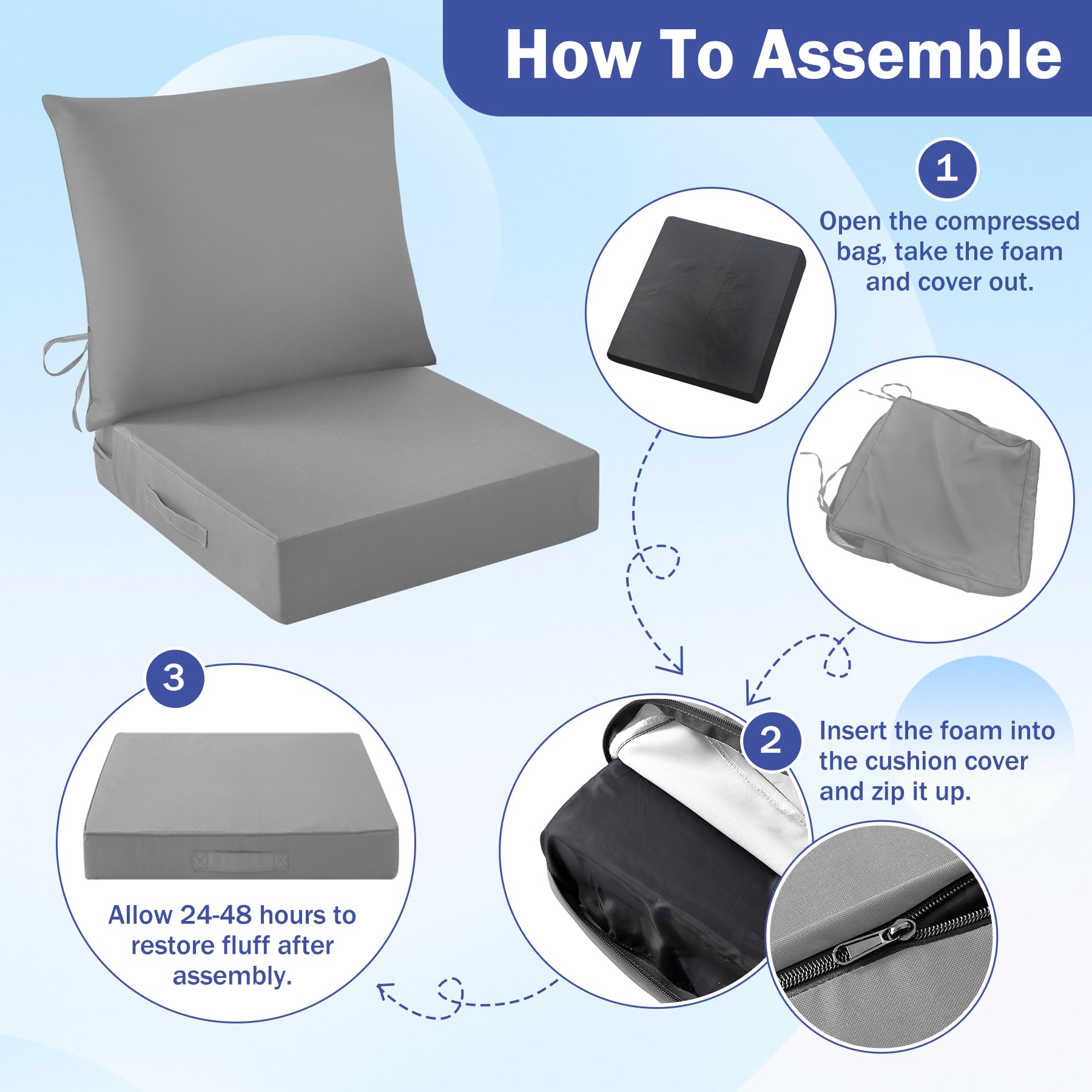 IASEAHK removable cover in washing machine for simple easy-care cleaning
