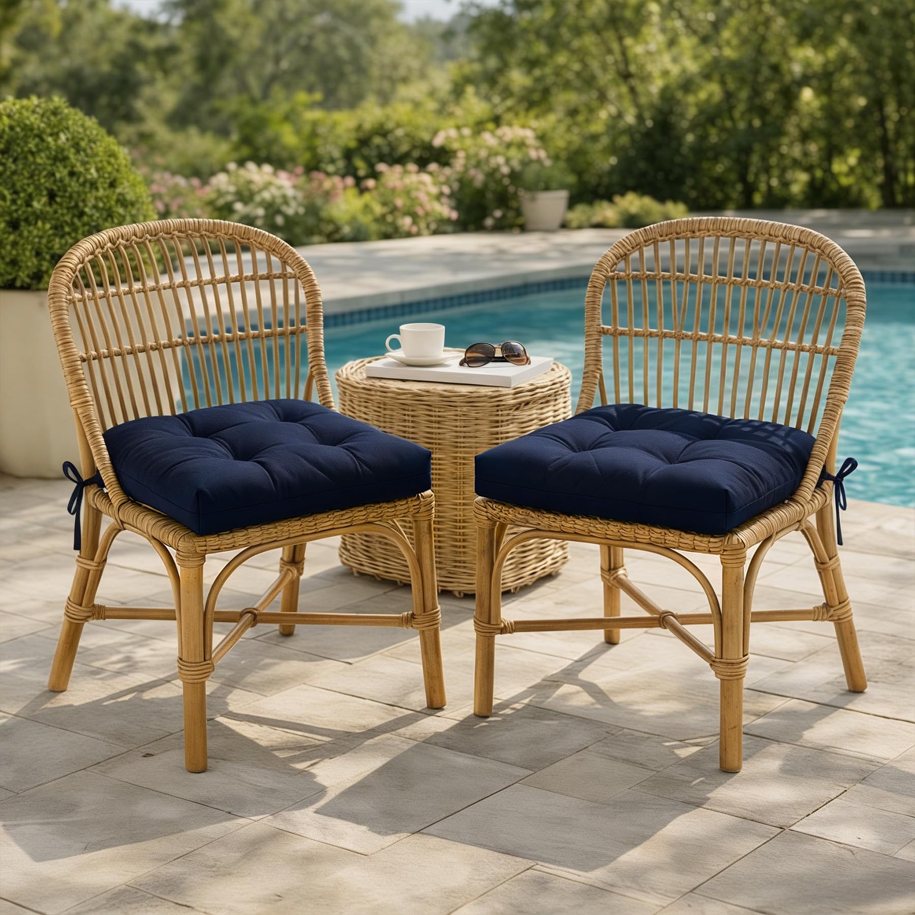 IASEAHK cushions styled on porch creating inviting outdoor seating and durable appearance
