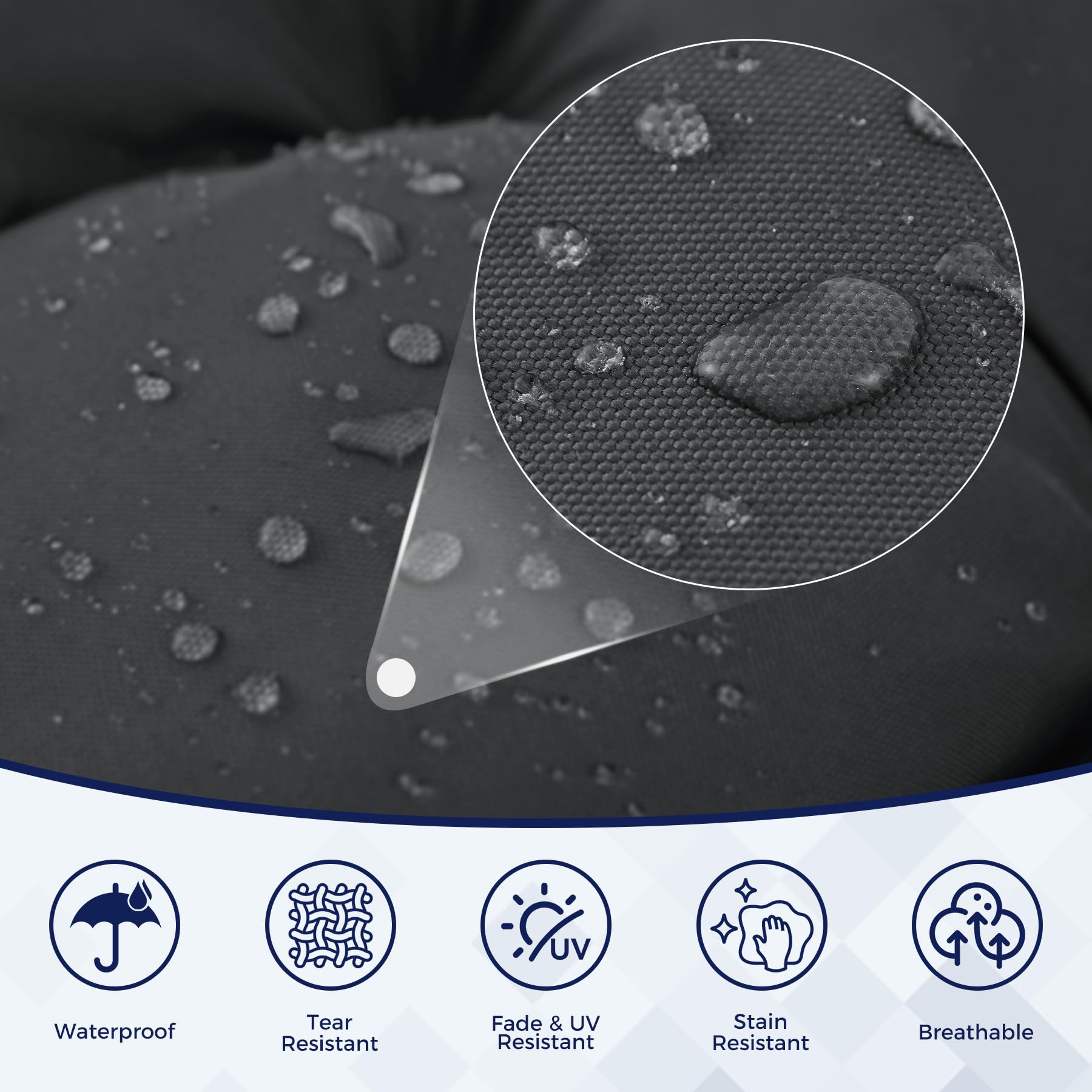 IASEAHK ties detail demonstrating eight attachment points for a snug fit benefit