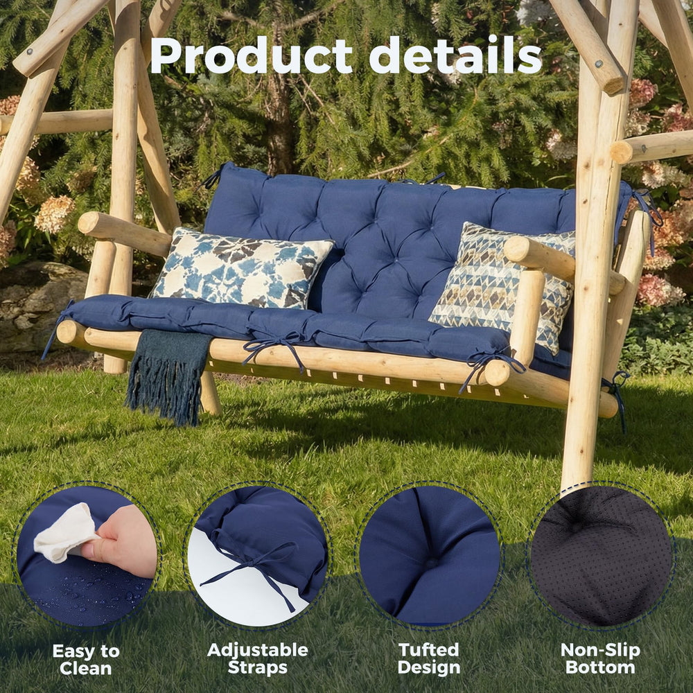 IASEAHK underside view with anti-slip particles and tie straps for secure fit
