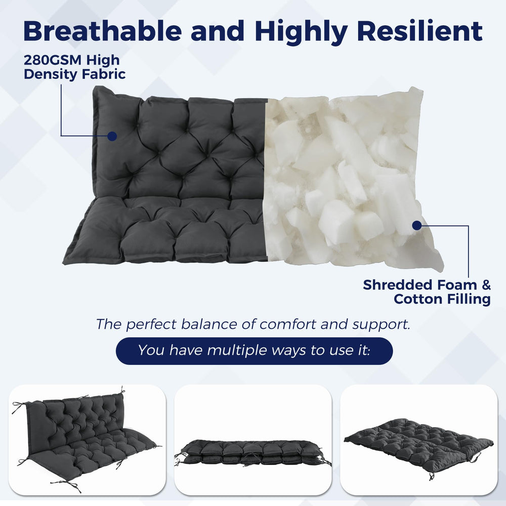 IASEAHK underside showing anti-slip particles for secure outdoor seating benefit