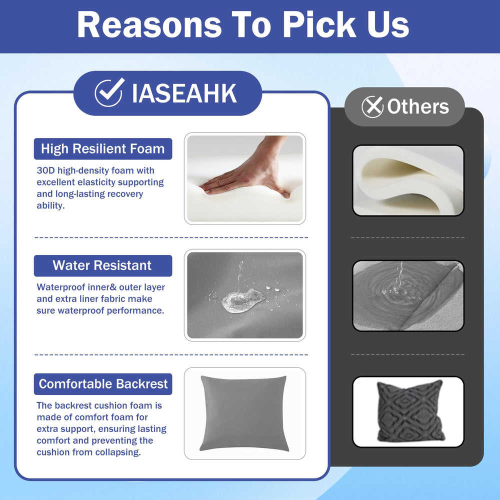 IASEAHK cushion beside standard chair to show correct scale and fit