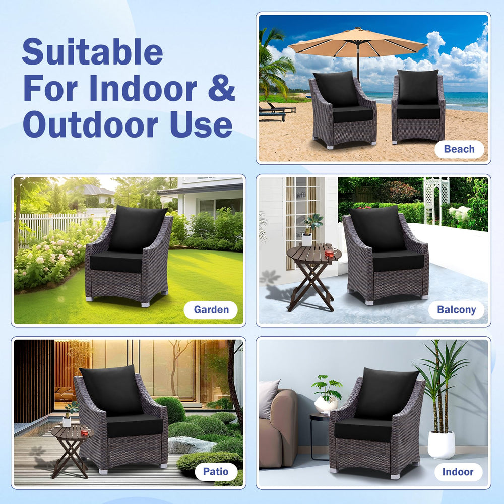IASEAHK cushion size comparison against chair to confirm fit and scale