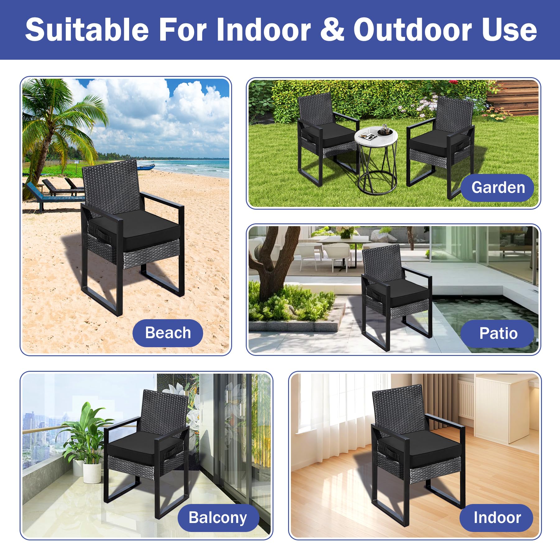 IASEAHK cushion next to foot showing 19x19-inch scale and low-profile look