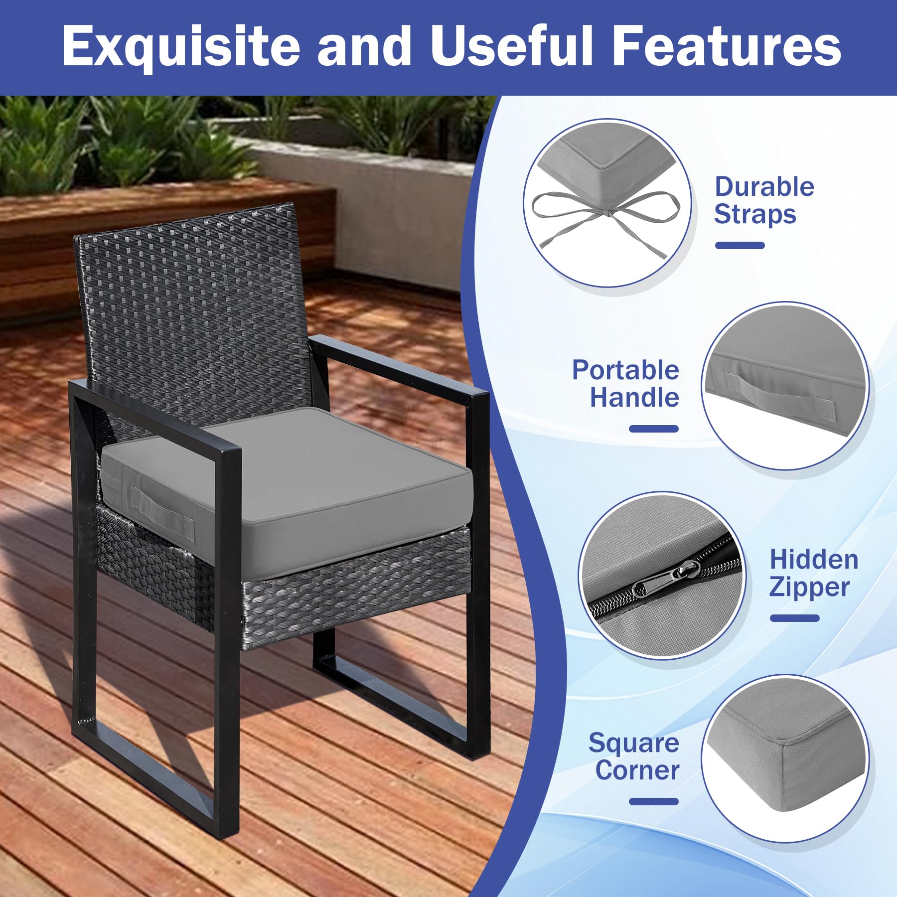 IASEAHK adjustable ties and carry handle for secure placement and portability