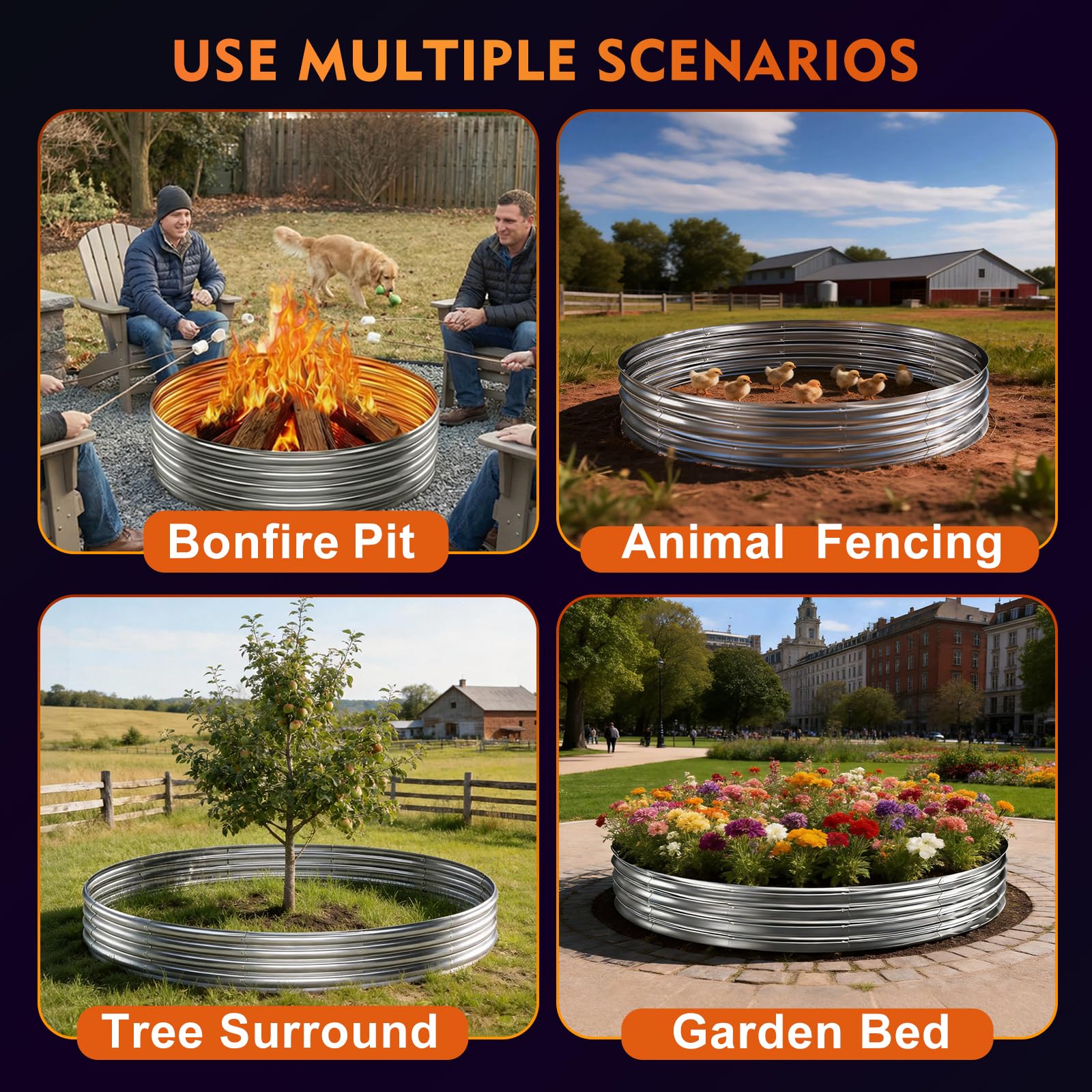 IBGUC modern patio setup with ring as focal point enhancing outdoor ambiance