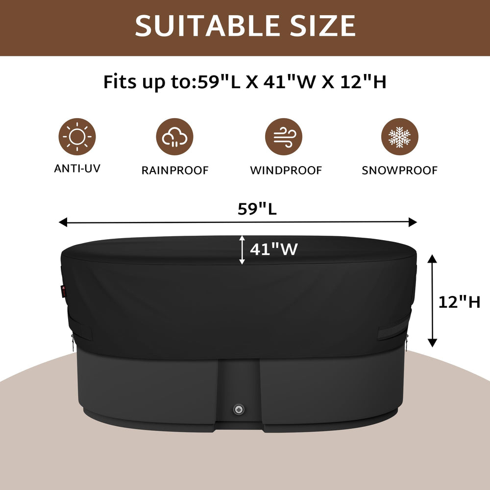 iBirdie fabric close-up shows 600D texture for long-lasting protection