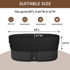iBirdie fabric close-up shows 600D texture for long-lasting protection