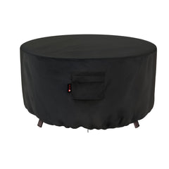 iBirdie front view showing full cover protecting fire pit and preventing debris