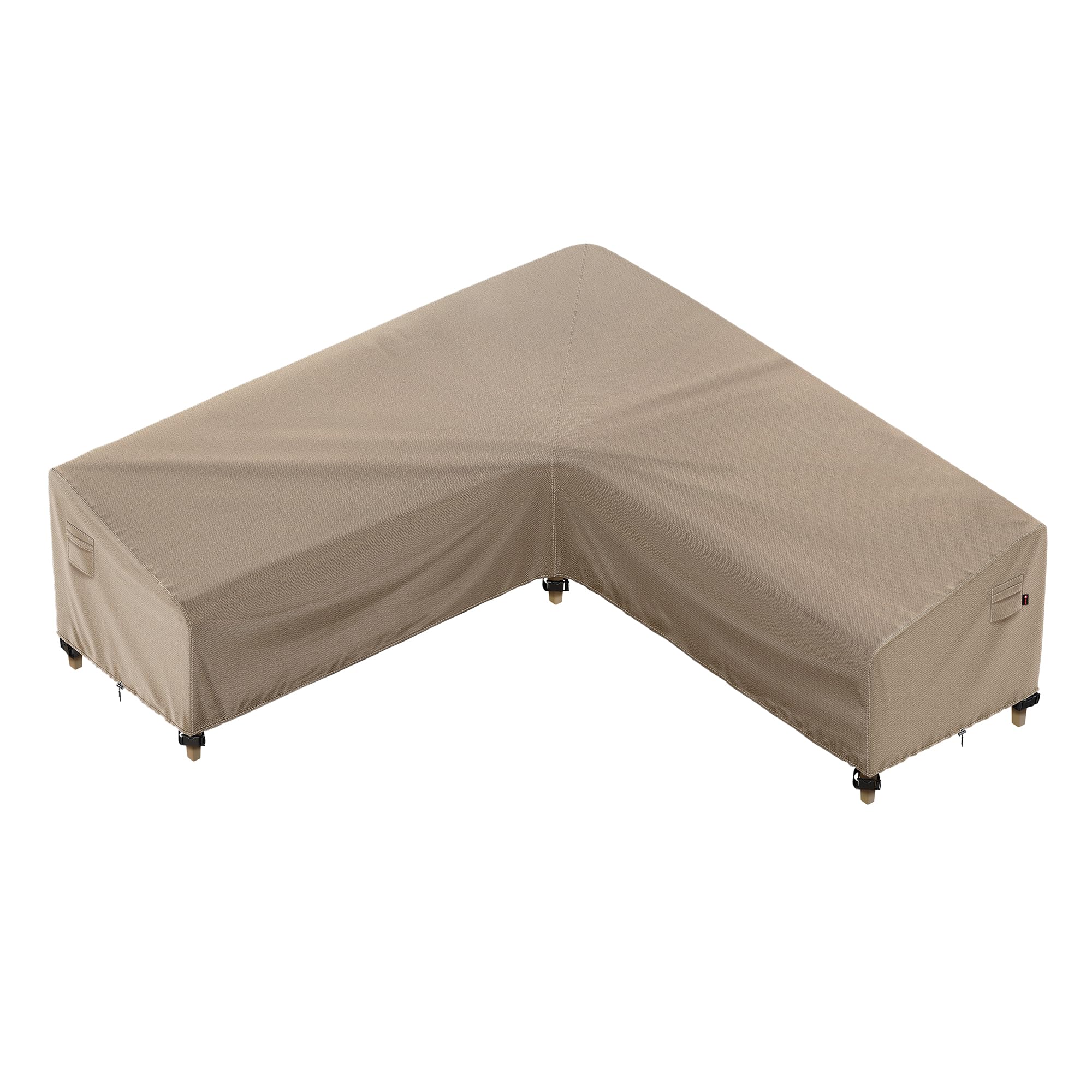 iBirdie front view of sectional cover showing full L-shaped protection and neat fit