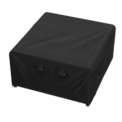 iBirdie front view of 64x64 cover showing full table protection and weatherproof benefit