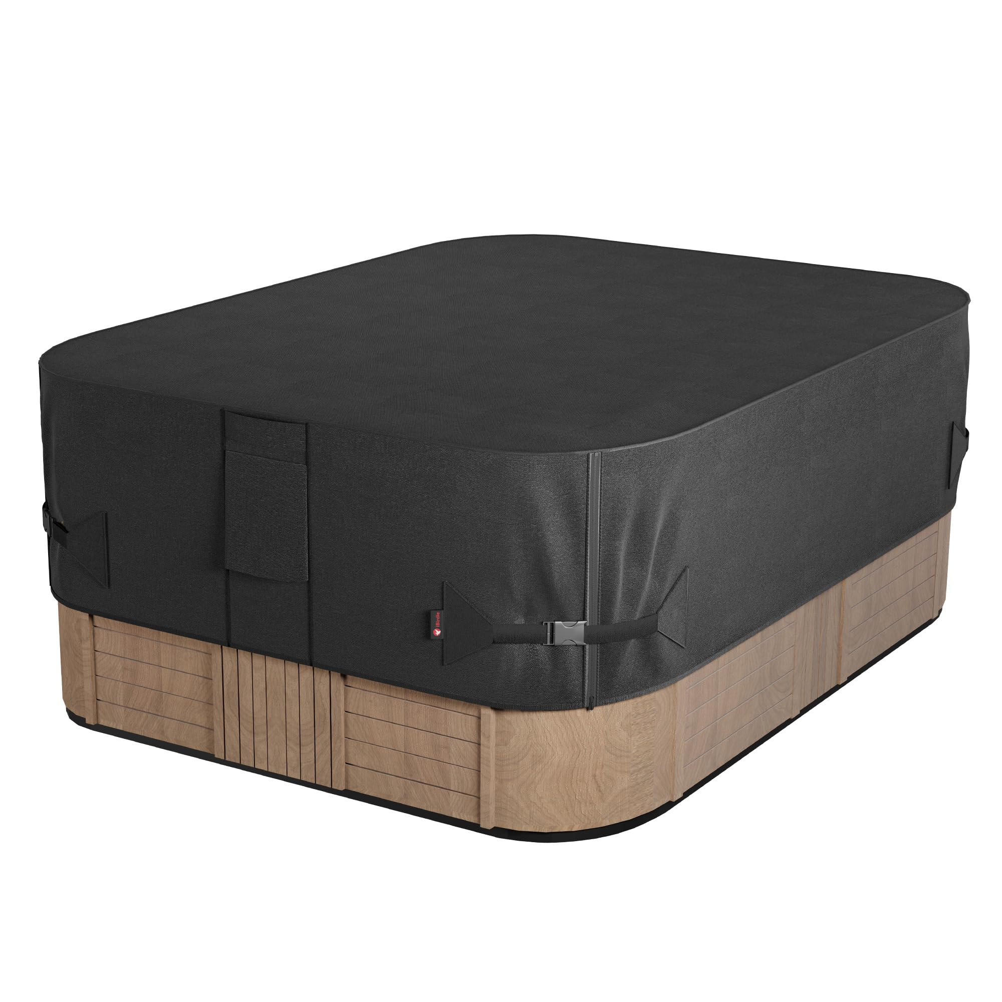 iBirdie front view showing full cover protecting spa