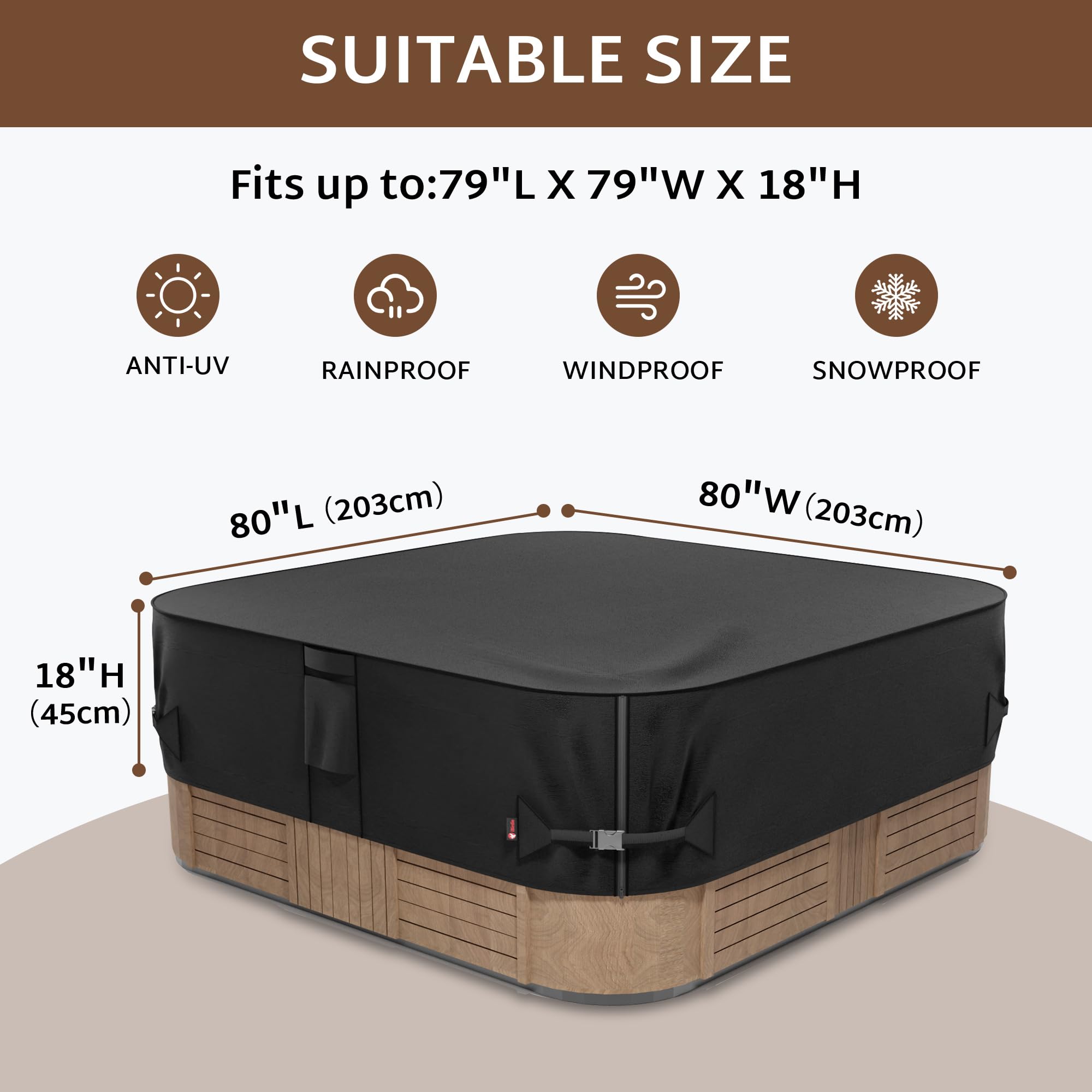 iBirdie tejido con recubrimiento impermeable que repele agua