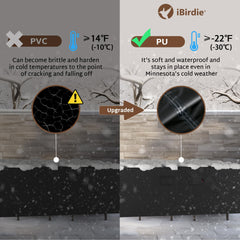 iBirdie elastic hem drawstring tightened for snug fit benefit