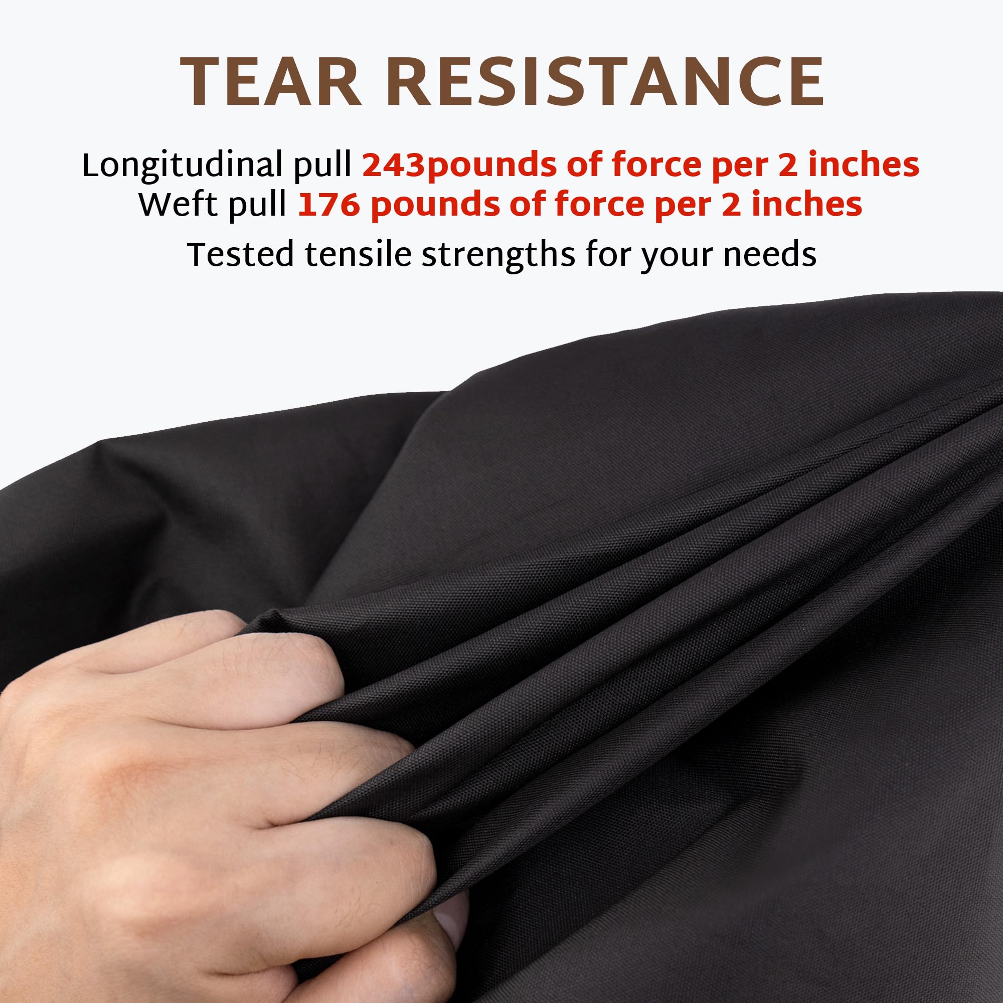 iBirdie leg snap and drawstring fastening securing cover against wind