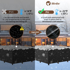 iBirdie seam tape detail showing waterproof heat-sealed seams for leak protection
