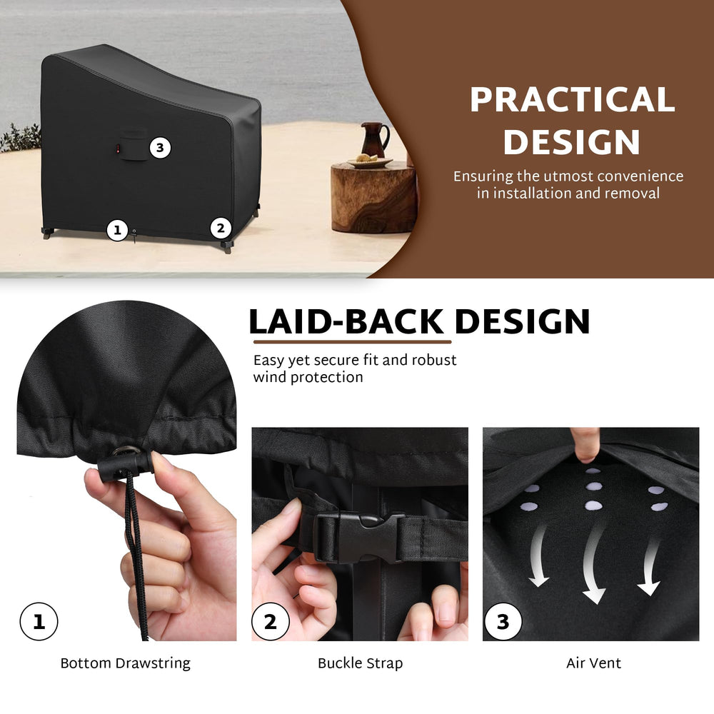 iBirdie side shot showing air vent and handle for easier removal and breathability