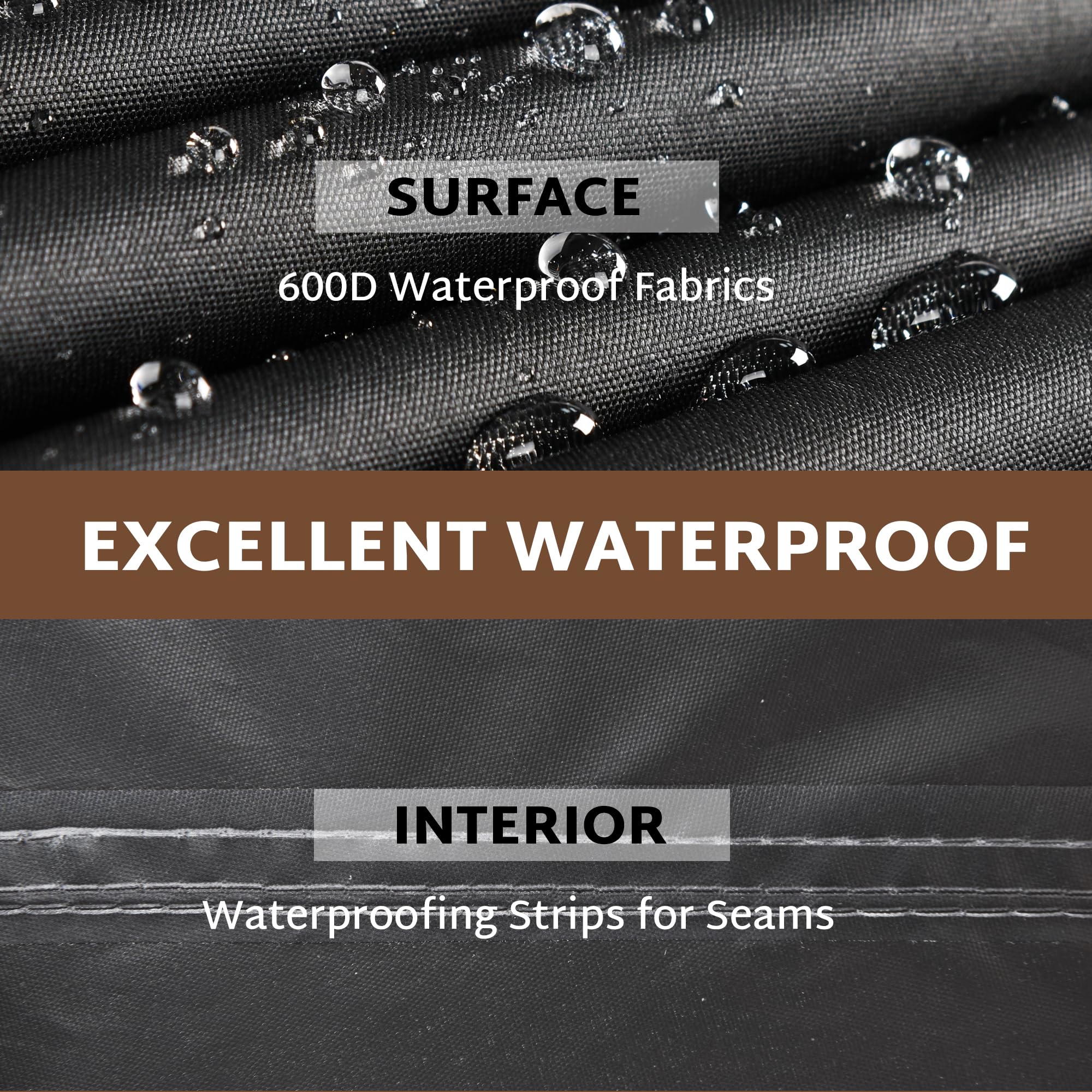 iBirdie side vent reducing condensation while protecting cushions