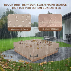 iBirdie fabric texture with waterproof coating repelling water droplets