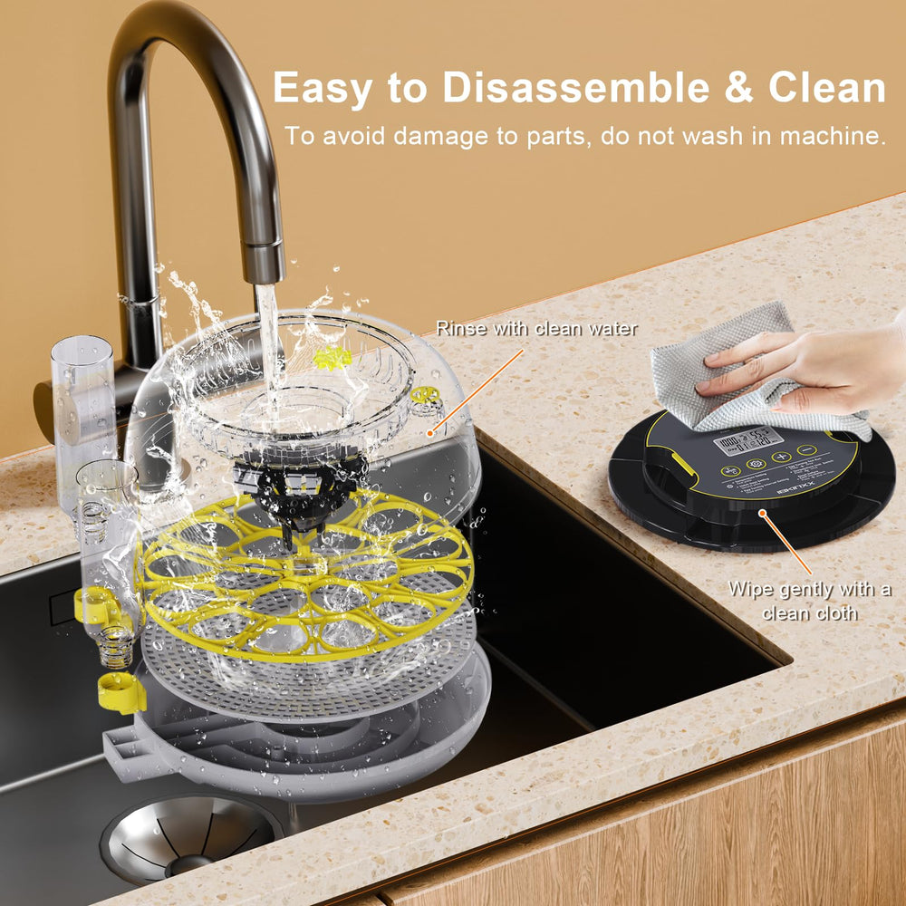IBKINXX removable lower tray demonstrating easy cleaning and maintenance