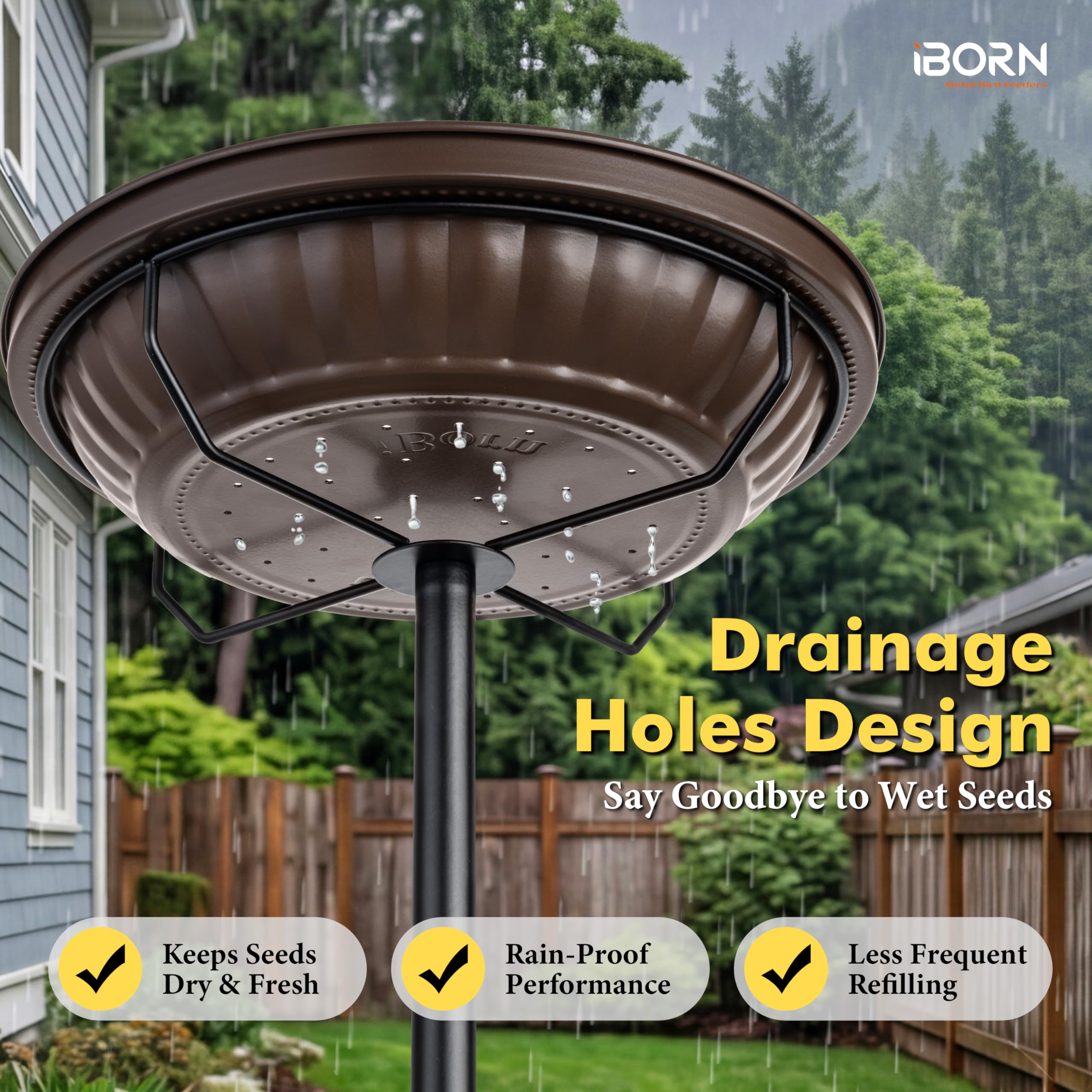 iBorn packaged feeder in box showing ready-to-ship convenience benefit
