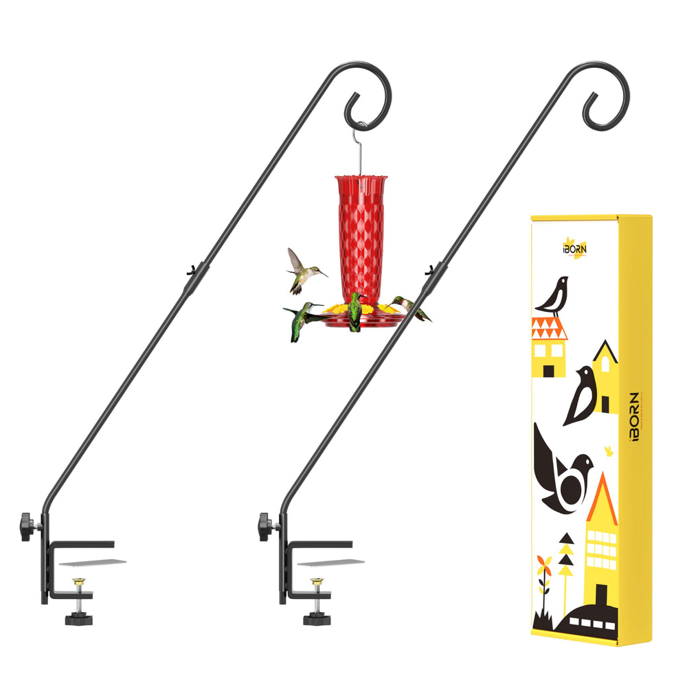 iBorn deck hook front view showing pack of two and sturdy design for secure hanging