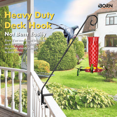 iBorn height and reach scale showing 25.2 inch height and 13.8 inch outward extension