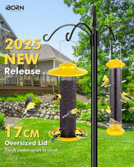 iBorn weatherproof 17cm roof detail blocking rain and protecting seed