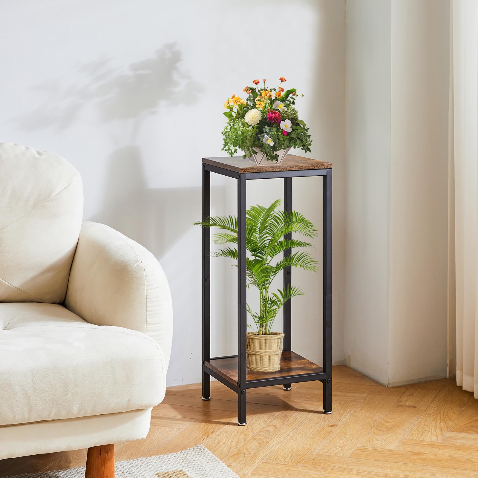 IBUYKE herb pots on balcony stand showing weather-sheltered utility benefit