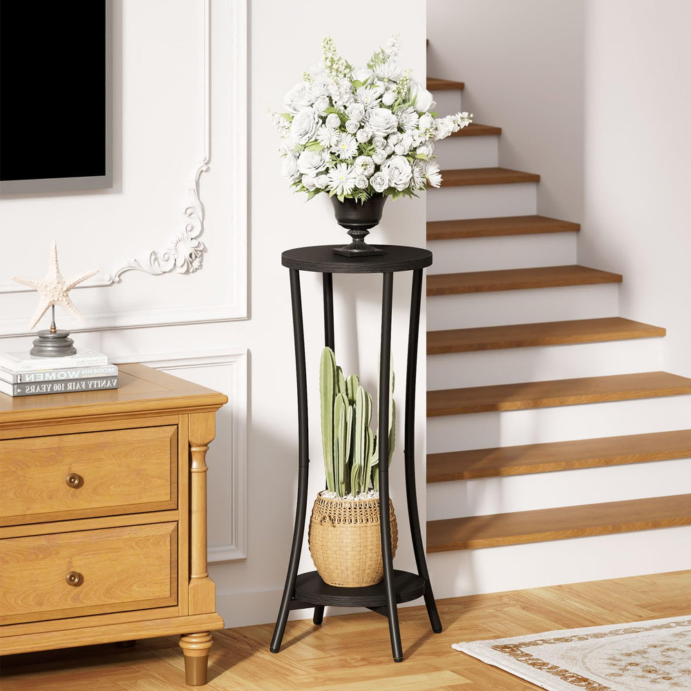 IBUYKE close-up of woodgrain shelf highlighting waterproof finish and style