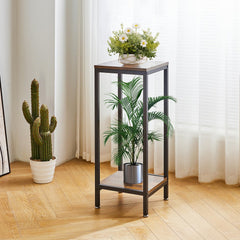 IBUYKE plant stand in living room showing space-saving display benefit