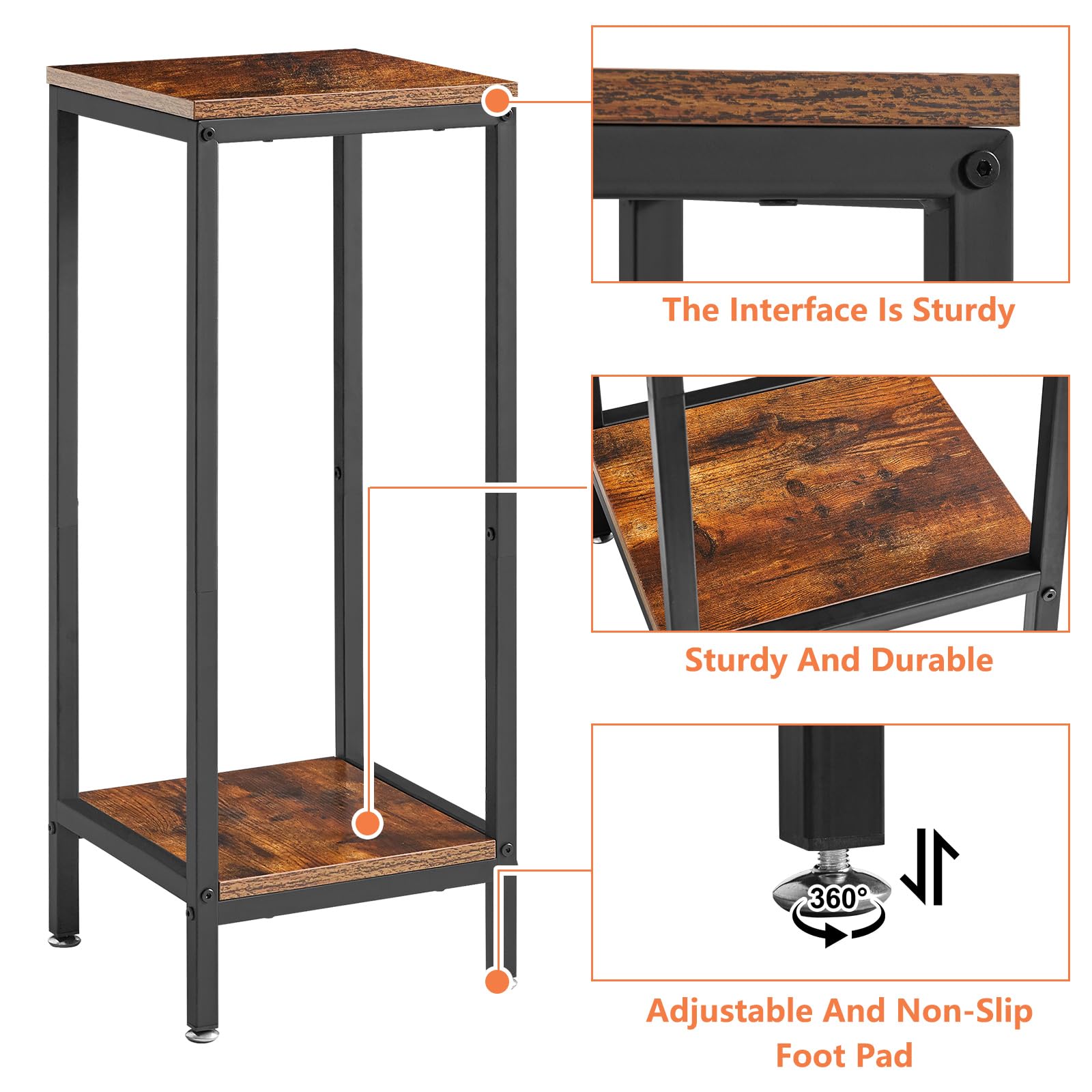 IBUYKE stand beside potted plants showing size and scale benefit