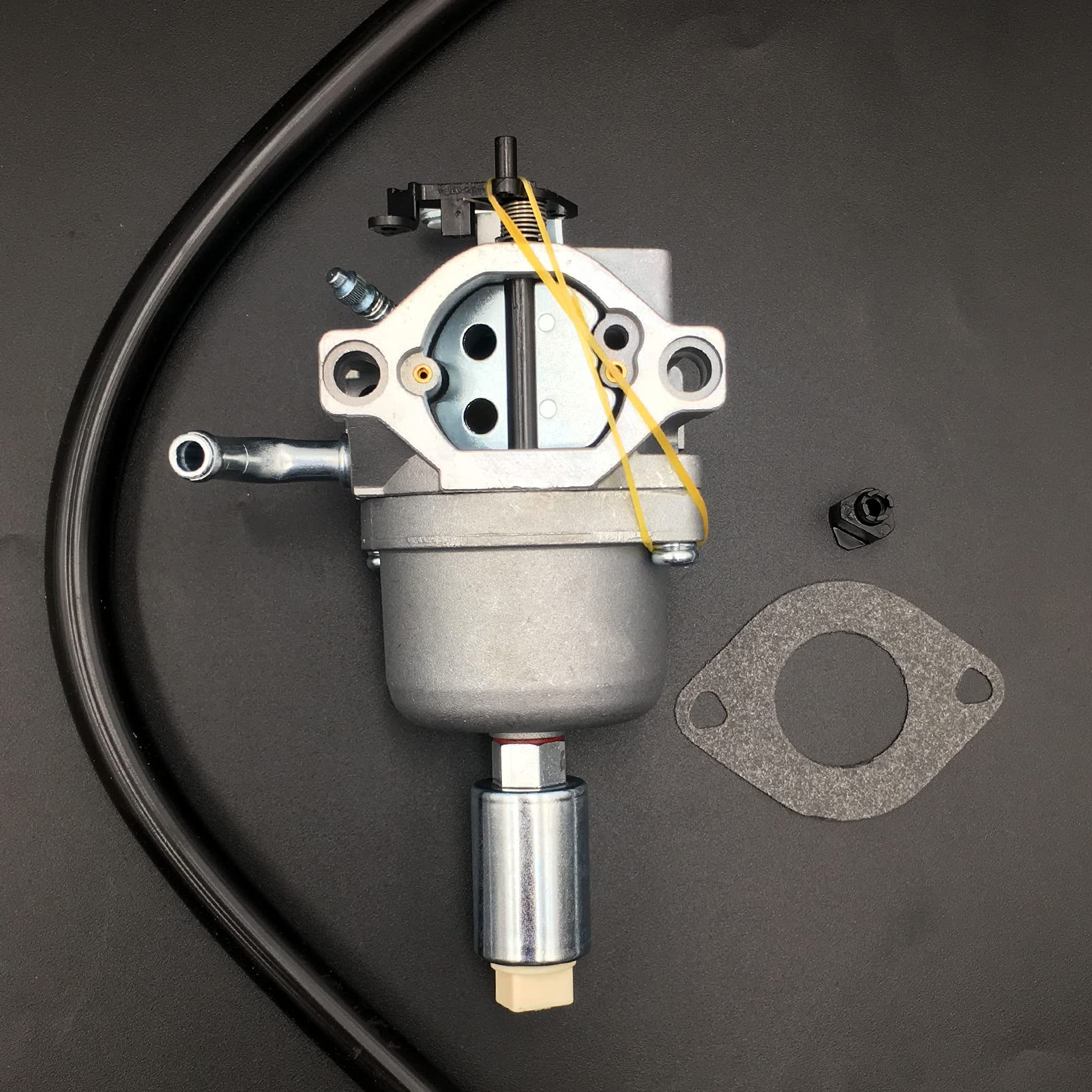 IBVIBV carburetor side linkage closeup demonstrating easy throttle connection