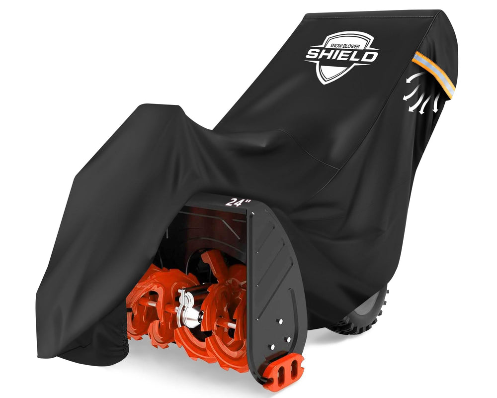 IC ICLOVER front view showing full snow blower coverage and weather protection