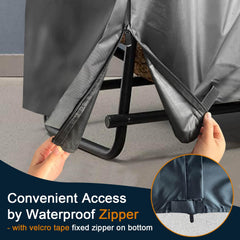 IC ICLOVER double-through zipper with rain flap preventing seam seepage