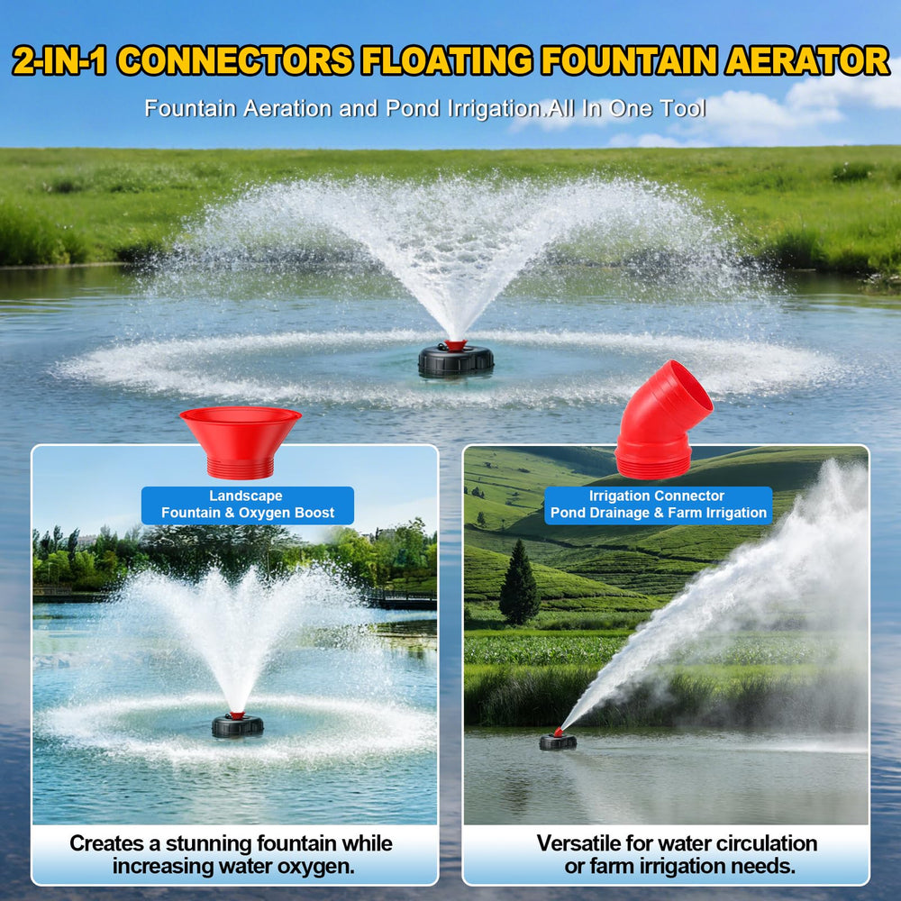 iCapeson tall spray pattern example for decorative display and surface agitation