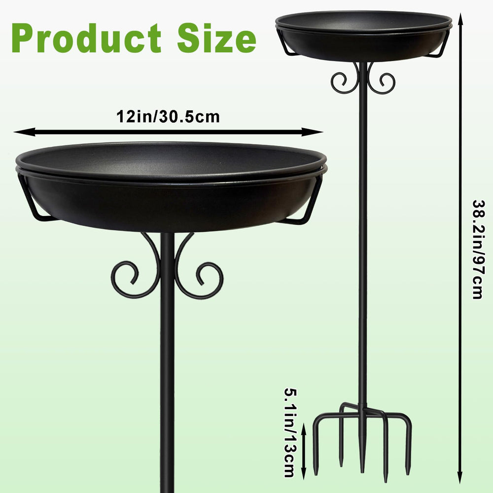 iCHKED 5-pronged base detail with heavy stakes, improved stability in lawn