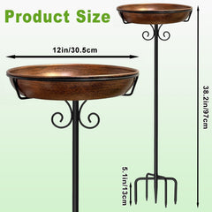 iCHKED five-prong base showing wide footprint and stability, prevents tipping in garden winds