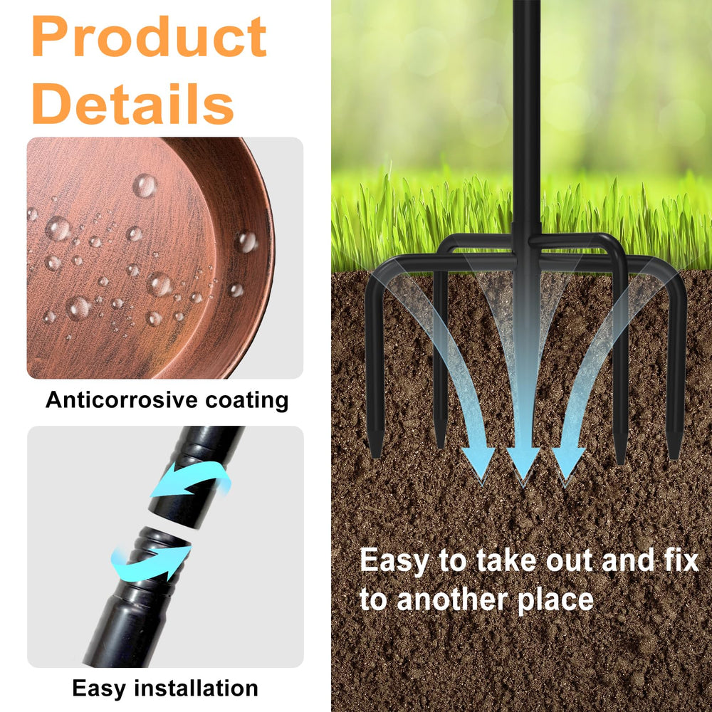 iCHKED stake installed in lawn showing sturdiness benefit and placement