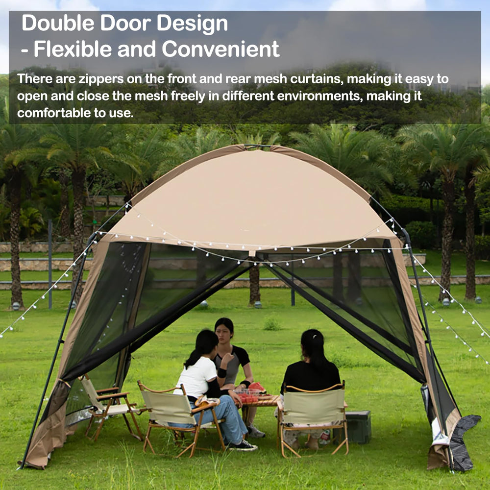iCool door zipper detail demonstrating reversible zippers for easy access and security