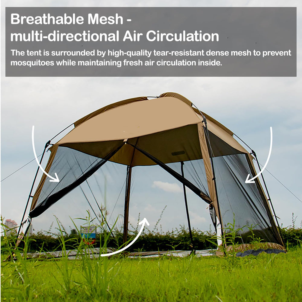 iCool sturdy fiberglass and metal pole frame showing reliable structural support