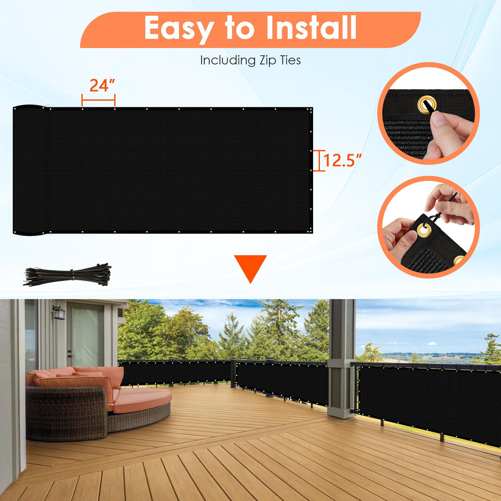 i COVER used on apartment balcony providing discreet outdoor space