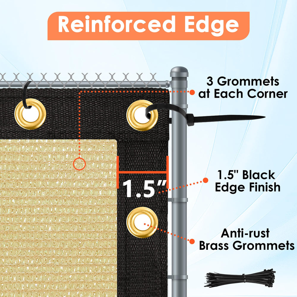 i COVER brass grommet detail demonstrating rust resistance and strength