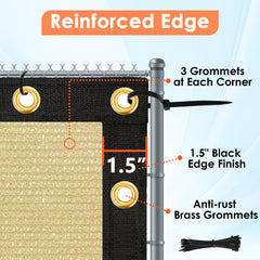 i COVER brass grommet detail demonstrating rust resistance and strength