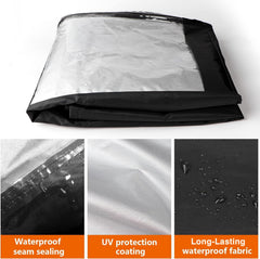 i COVER oxford polyester texture close-up showing durable weatherproof benefit